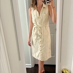 Michael Kors Cream Midi Dress